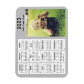 2023 Gray Mini Foto Calendar Magnet (Vertikal)
