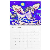 2023 Grosses Einhorn Dreams Airbrush Kunstkalender Kalender (Feb 2027)