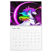 2023 Grosses Einhorn Dreams Airbrush Kunstkalender Kalender (Mär 2027)