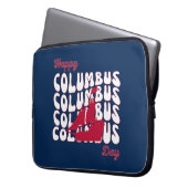 2023 Happy Christopher Columbus Day Laptopschutzhülle (Vorderseite Links)