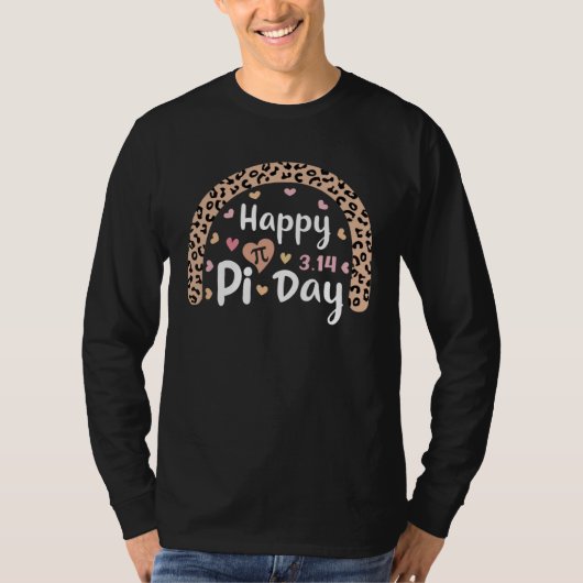 2023 Happy Pi Day Mathematic Math Teacher Leopard T-Shirt (Vorderseite)