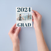 2023 HAUSHALT Blue Modern Script 2 Foto Einladung Flyer (Gruppe)