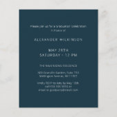 2023 HAUSHALT Blue Modern Script 2 Foto Einladung Flyer (Hinten)