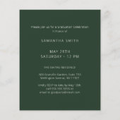 2023 HAUSHALT Grüne moderne Schrift 2 Foto Einladu (Rückseite)