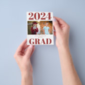 2023 HAUSHALTSPLAN Red Modern 2 Foto Grad Ankündig Flyer (Gruppe)