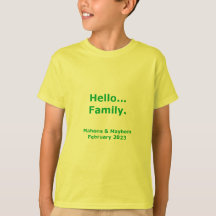 2023 Hello Family - Anpassbares Kid-Shirt