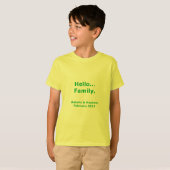 2023 Hello Family - Anpassbares Kid-Shirt T-Shirt (Vorne ganz)