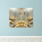 2023 Hochzeit 45. Hochzeit Leinwanddruck (Insitu (Holzboden))