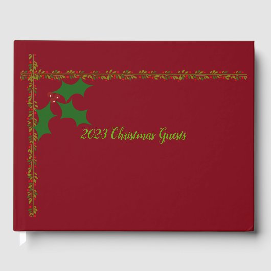 2023 Holiday Guest Book Gästebuch (Vorderseite)