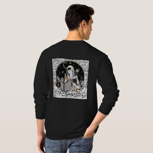 2023 IFComp Langschläfer-T-Shirt T-Shirt (Schwarz voll)