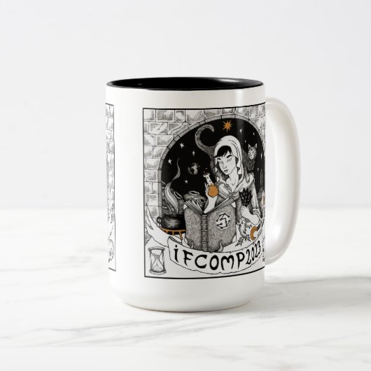 2023 IFComp Zwei-Tone-Tasse Zweifarbige Tasse (VorderseiteRechts)