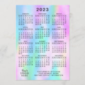 2023 Imitate des Kalenderjahres Holographic Ombre Programm (Vorderseite)