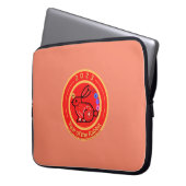 2023 Jahr der Kaninchengestaltung Laptopschutzhülle (Vorderseite Links)