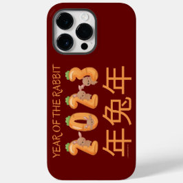 2023 JAHR DER RABBIT chinesischen Geschenkidee Neu Case-Mate iPhone 14 Pro Max Hülle