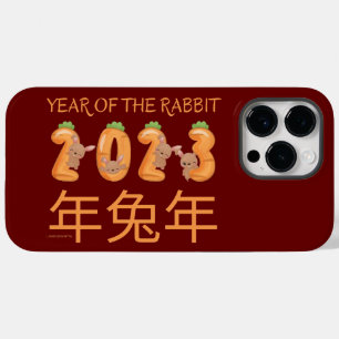 2023 JAHR DER RABBIT chinesischen Geschenkidee Neu Case-Mate iPhone 14 Pro Max Hülle