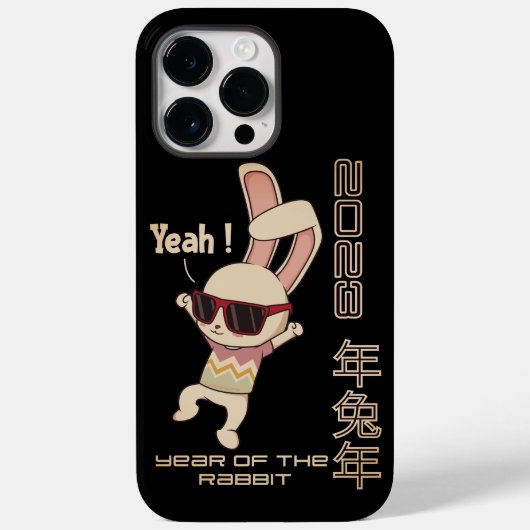 2023 JAHR DER RABBIT chinesischen Geschenkidee Neu Case-Mate iPhone Hülle (Rückseite)