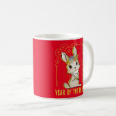 2023 JAHR DER RABBIT chinesischen Geschenkidee Neu Kaffeetasse (VorderseiteRechts)
