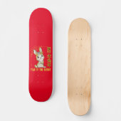 2023 JAHR DER RABBIT chinesischen Geschenkidee Neu Skateboard (Vorderseite)