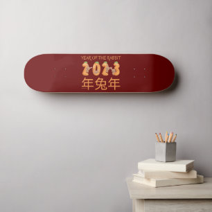 2023 JAHR DER RABBIT chinesischen Geschenkidee Neu Skateboard