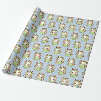 2023 Jahr des Drachen Mochi Kawaii Neue Jahre Geschenkpapier