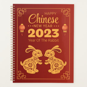 2023 Jahr des Hasen-glücklichen chinesischen Neuja Planer
