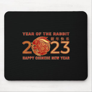 2023 Jahr des Kaninchen Zodiac Chinesisch Neujahr  Mousepad