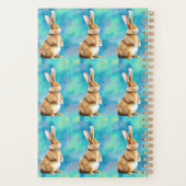 2023 Jahr des Kaninchens, Apple Green & Azure Blue Planer (Rückseite)