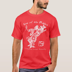 2023 Jahr des Kaninchens chinesischer Zodiaks neu T-Shirt
