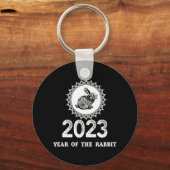2023 Jahr des Kaninchens Chinesisches Neujahr - Schlüsselanhänger (Vorderseite)
