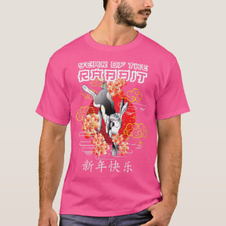 2023 Jahr des Kaninchens Zodiac Chinesisches Neuja T-Shirt