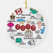 2023 Jahr im Rahmen der Überprüfung Keramik Weihna Ornament (Hinten)
