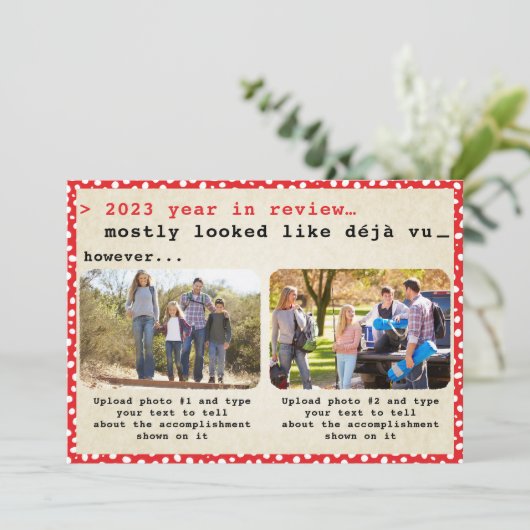 2023 Jahr im Review Family Foto Weihnachten (Stehend Vorderseite)