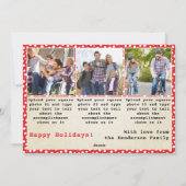 2023 Jahr im Review Family Foto Weihnachten (Rückseite)