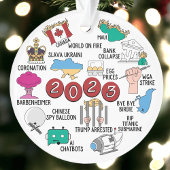 2023 Jahr im Überblick - Akryllische Weihnachtssch Ornament
