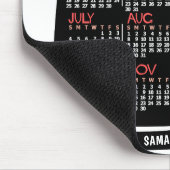 2023 Jahres-Monats-Kalender Mid-Century Schwarze K Mousepad (Ecke)
