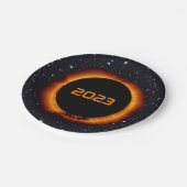 2023 Jährliche Solarkrise Pappteller (Schrägansicht)