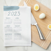 2023 Kaffee Tee Handtuchkalender Wand an Wand Geschirrtuch (Viertel Falte)