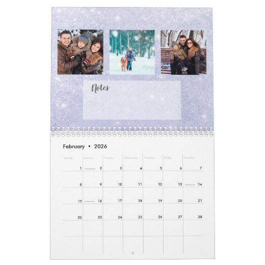 2023 Kalender 3 Fotos pro Monat und Anmerkungen Ab (Feb 2026)