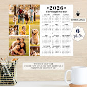 2023 Kalender 6 FotoCollage Personalisiertes Poste Poster