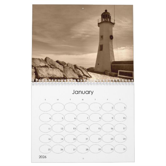 2023 Kalender - Außergewöhnlicher Leuchtturmkalend (Jan 2026)