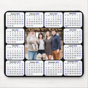 2023 Kalender Benutzerdefiniertes Foto Modernes Ei Mousepad