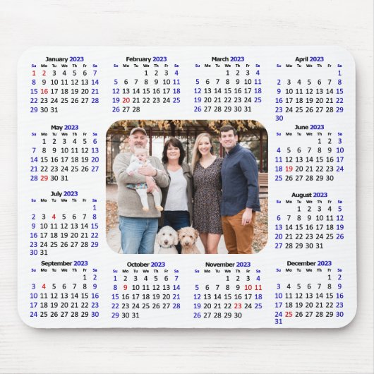 2023 Kalender Benutzerdefiniertes Foto Modernes Mi Mousepad (Vorne)