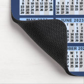 2023 Kalender Blue Easy Custom Business Logo Name Mousepad (Ecke)