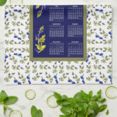 2023 Kalender Blueberries Gestatierte Blätter, was Geschirrtuch (Gefaltet)