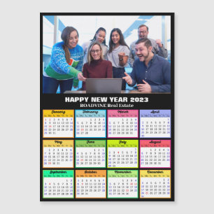 2023 Kalender Business Foto Moderne Magnetkarte