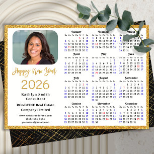 2023 Kalender Business Modernes Foto Magnetkarte