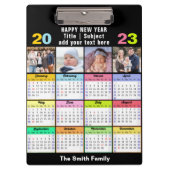 2023 Kalender Custom Family 4 Foto Modern Klemmbrett (Vorderseite)