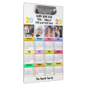 2023 Kalender Custom Family 4 Foto Modern Klemmbrett (Rechts)