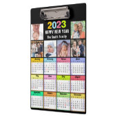 2023 Kalender Custom Family 6 Foto Modern Klemmbrett (Links)