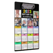 2023 Kalender Custom Family 6 Foto Modern Klemmbrett (Rechts)